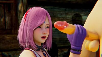 Sakura Haruno (Uchiha) - handjob; big butt; blowjob; doggystyle; missionary; cumshot; 3D sex porno hentai; [Naruto | Boruto]