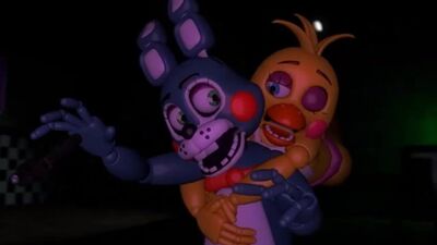 Foxy x Mangle Toy bonnie x toy chica Chica xbonnie (Special 1st video)
