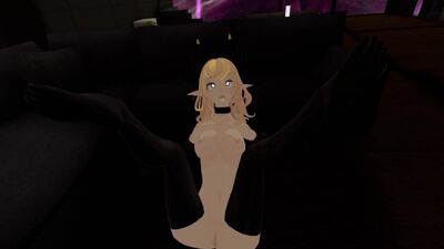 I let a simp fuck me IRL, while I'm playing VRCHAT (POV)