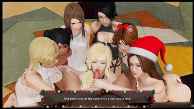 Сочельник директора [PornPlay Hentai Game] Ep.3 Санта устраивает рождественскую оргию