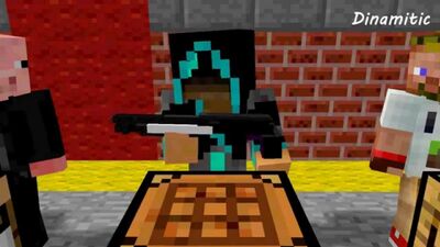 Minecraft Мультики - Крафт оружия (Школа Летсплейщиков: Диллерон, Лололошка, Фрост, Свин плей)