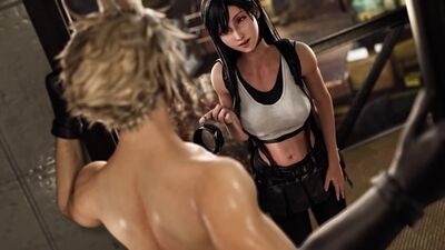 Cloud & Tifa (Final Fantasy sex)