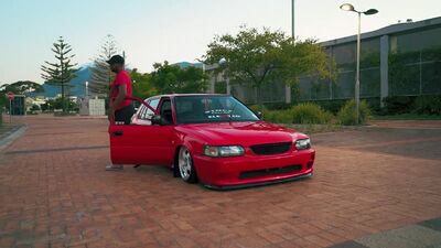 Jason Gedult’s Bagged Toyota Tazz | Capestance | Perfect Stance