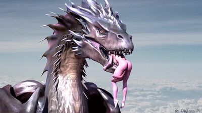 Dragon vore girl naked head first