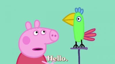 Свинка Пепа на английском с субтитрами - 37 серия Polly Parrot