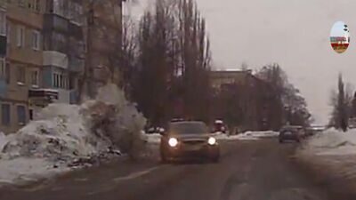 ДТП Елец. Таксист и сугроб