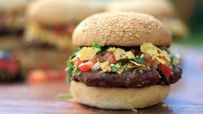 Начос бургер на гриле (гипер хрустящий)