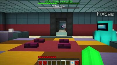 АИД ПОЗЗИ И ФИКСАЙ НЕ ВЫДЕРЖАЛИ В КОСМОСЕ БЕЗ КИСЛОРОДА! AMONG US В МАЙНКРАФТЕ