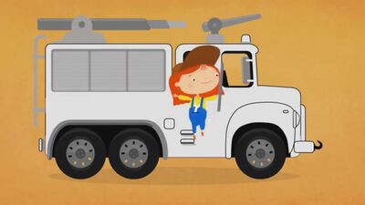 Мультики про машинки Доктор Машинкова - Раскраски. Пожарная машина. Цвета для детей