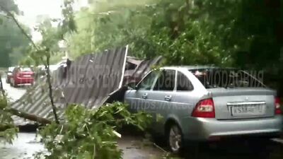 Происшествия. Мордовия. Саранск. Последствия сильного ветра 02/07/2018