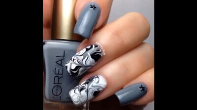 Мраморные ногти