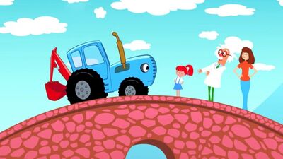 ЧТО ТЫ ДЕЛАЛ СИНИЙ ТРАКТОР - Развивающая детская песня мультик kids song