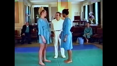 Festelle interracial wrestling