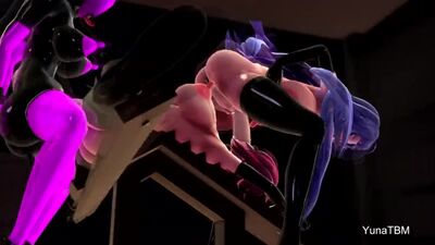 MMD : YUNATBM'S WORKS (YURI LESBIAN FUTANARI HENTAI COMPILATION)