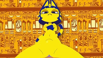 2d yiff by zone furry porn sex straight animal crossing r34 rule34 ankha egyptian goddes femdom