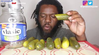 [Good Eating ASMR] ASMR: Eating Pickles Challenge (ASMR Phan) No Talking