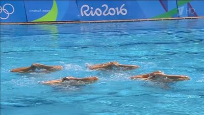 Синхронное плавание | Россия | Рио-2016 | "Мольба"