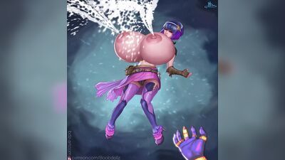 Проигрывание боя - анимация расширения молочной груди