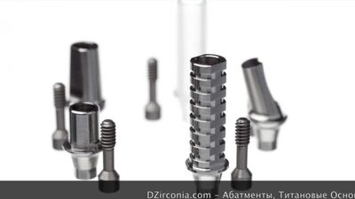 DZirconia.com Абатменты, титановые основания, мультиюниты, аналоги имплантатов, имплантаты, транcферы каталог продукции
