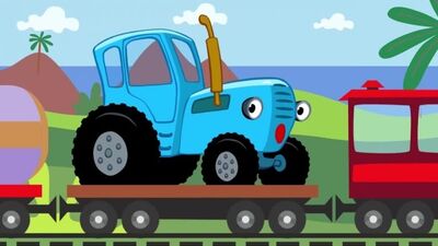 ЕДЕТ СИНИЙ ТРАКТОР (ВСЕ СЕРИИ ПОДРЯД) подборка песенок мультиков для детей Нижнекамск