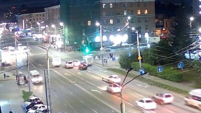 Авария на перекрёстке Маркса - Масленникова