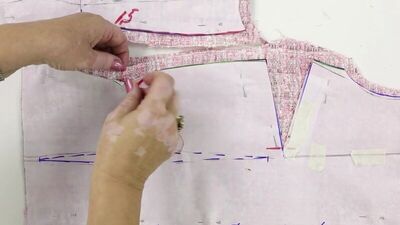 Жакет Шанель. 03 Раскрой ткани и клеевого материала