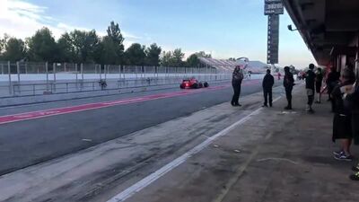 Алекс Албон - шинные тесты. Барселона. 07.10