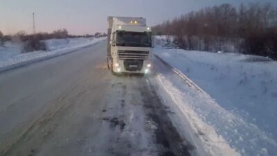 Женский дальнобой зимой