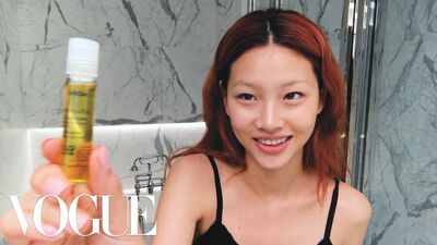 Squid Game's Hoyeon Jung’s Steps for Perfect Skin and a Two-Tone Lip | Beauty Secrets | Vogue
