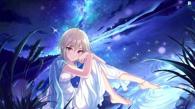 Анастасия на берегу озера из игры The Idolmaster Cinderella Girls - живые обои для Wallpaper Engine