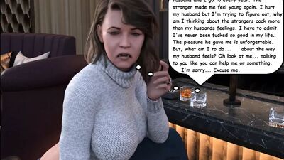 3D комикс, зрелая жена с большой задницей трахается с большим черным членом за спиной мужа