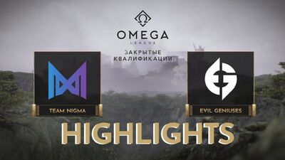 Team Nigma vs Evil Geniuses | Highlights | OMEGA League: Europe Immortal Division