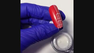 Геометрия паутинкой. Идея для маникюра