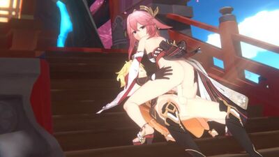 (Sound)Yae Miko sex animation [Genshin Impact;Porn;Hentai;R34;Cartoon;порно;секс;хентай;геншин импакт]