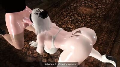 Хентай секс - монахиня и невеста