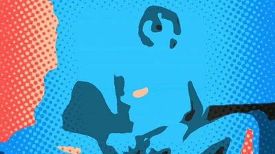 Поп-арт лизания киски