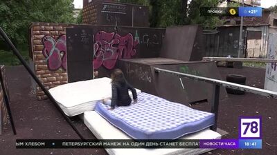 Паркур в Петербурге. Программа "Телекурьер"