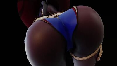 Hentai Art | Лучшие Хентай Арты Mona showing off her delicious ass [Genshin Impact]