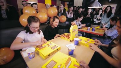 Додо пицца - чемпионат по поеданию пиццы (8 марта)