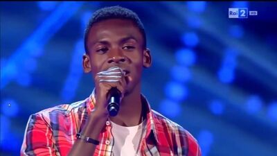 Charles Kablan с песней Адель "Hello" на слепых прослушиваниях проекта #Голос Италия.