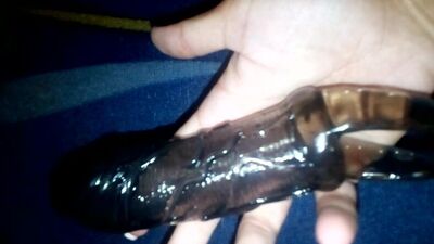 Насадка на член ,силиконовая(ребристая)Тянется под любой размер