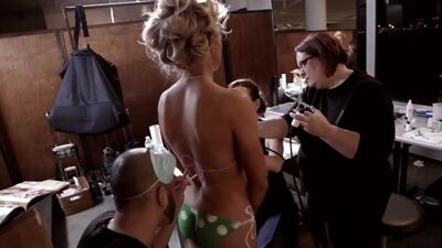 Golf Star Natalie Gulbis Goes Completely Bare Wearing Only Body Paint _ Sports I