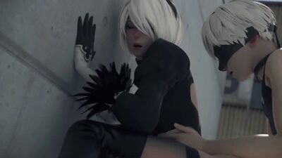 2B x 9S against Wall Fuck