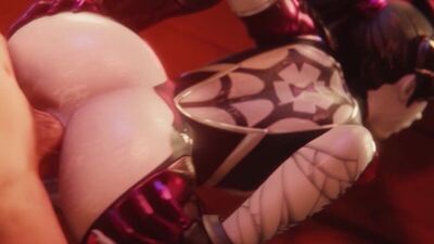 Going commando on Widowmaker's ass - 3D Porn / 3Dポルノ