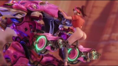 D.Va Rides Her Fuck Toy - 3D Porn / 3Dポルノ