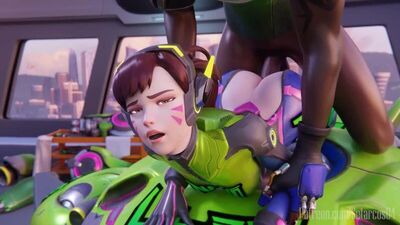 Nano Dva in Busan Workstation taking a "Tech-Timeout." - 3D Porn / 3Dポルノ