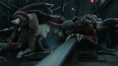 Jill and Lickers Gangbang - 3D Porn / 3Dポルノ