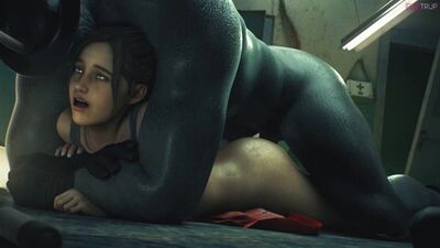 Claire Redfield X Mr. X - 3D Porn / 3Dポルノ