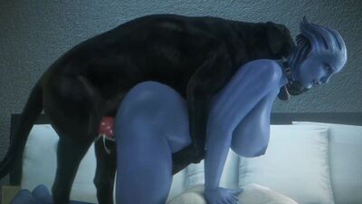 Liara x Dog - 3D Porn / 3Dポルノ