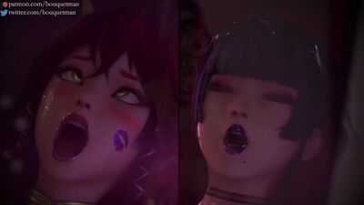 (Sound)Nyotengu&Kanna futanari on female ver.full [Dead or Alive;DoA;Porn;Hentai;Dickgirl;R34;Sex;SFM;порно;секс;футанари]